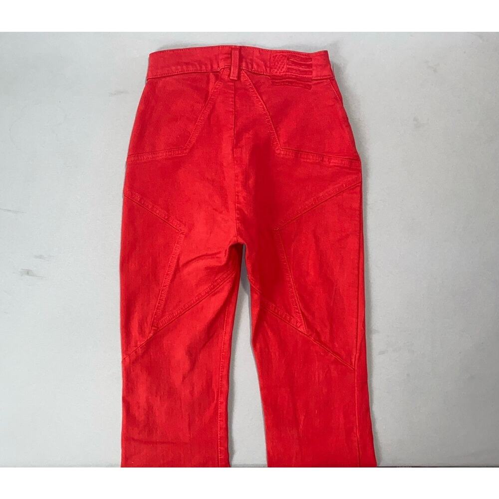 Revice High Rise Flare Leg Denim Jeans. Star Butt, USA Flag Logo. Women's 25 EUC - Picture 8 of 9